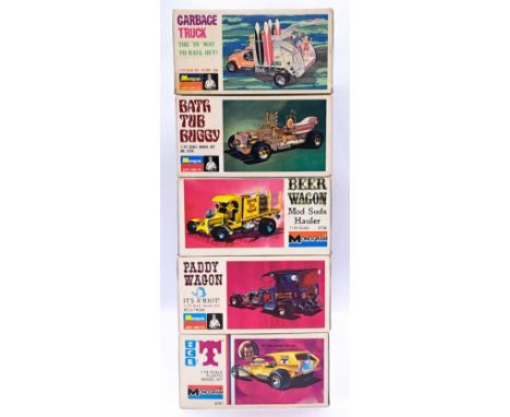 Monogram a boxed 1:24 scale group of vehicle model kits, to include; PC206-200 - Garbage Truck 'The In The Way To Haul', No.6