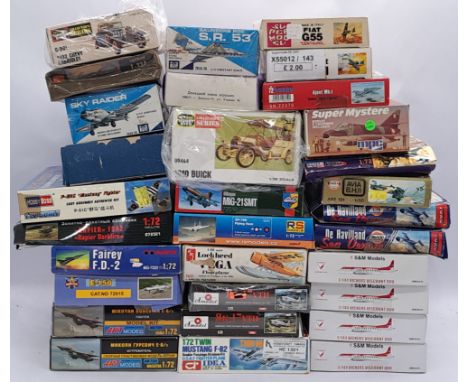 Hobby Boss, Super Model, Art Model, Condor, RS Model and similar a boxed group of mixed scale model kits, comprising of; cars