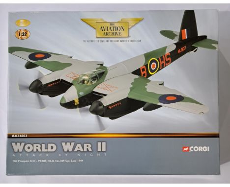 Corgi "Aviation Archive", a boxed 1:32 scale AA34603 DH Mosquito BIX - ML907, HS-B, No.109 Sqn, late 1944, (World War II - At