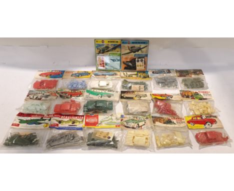 Airfix, a Group of Mixed Scale Group of Bagged Model Kits. Includes Boulton Paul Defiant with others. Although unchecked for 