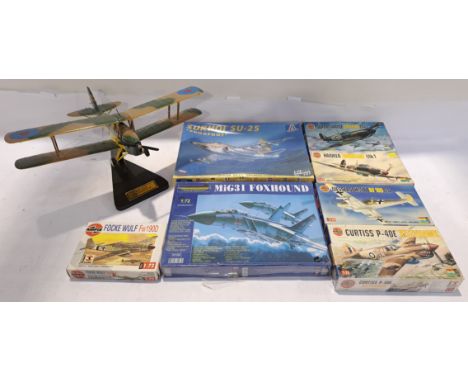 Aifix, Revell, a boxed Group of Mixed Scale Military Aviation Models &amp; Model Kits. Although unchecked for completeness co
