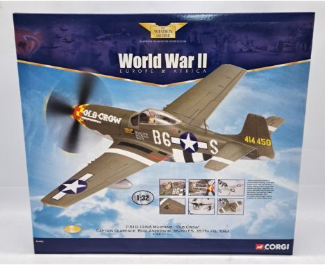 Corgi "Aviation Archive", a boxed 1:32 Scale AA34402 (World War II - Europe and Africa) a P-51D-10-NA Mustang - "Old Crow" Ca