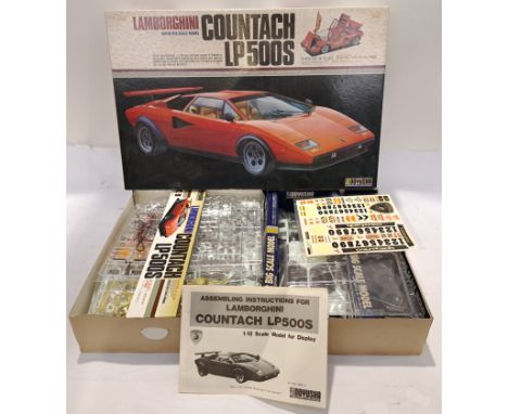 Doyusha, a boxed 1:12 Scale Lamborghini Countach LP500S Model Kit. Although unchecked for completeness condition appears Good