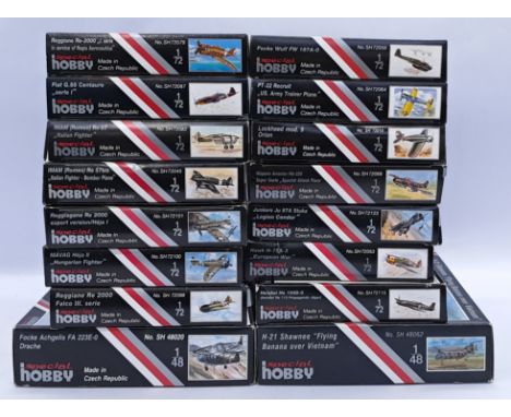 Special Hobby a boxed 1:72/1:48 scale group of military aircraft model kits (see photo for other model names). Conditions app
