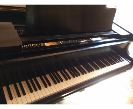 Kawai (c1969)A 6ft 1in Model 600 grand piano in a satin ebonised case on square tapered legs. This instrument is sold with an