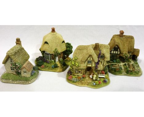 Four boxed Lilliput Lanes, collectors club editions, the Chocolate Box, Cabbage Patch Corner, The Spinney and Sugar Mouse wit