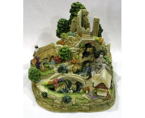 Boxed Lilliput Lane, Where Peaceful Waters Flow, with deeds, 20 x 19 cm, no cracks or chips. P&amp;P Group 2 (£18+VAT for the