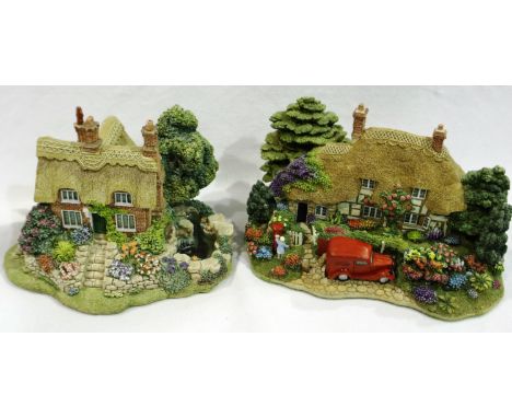 Two boxed Lilliput Lanes, Water Meadows and Pen Pals, with deeds, largest 18 x 11 cm, no cracks or chips. P&amp;P Group 2 (£1
