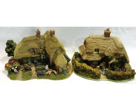 Two boxed Lilliput Lanes, The Good Life 15 x 12 cm and Midhurst 14 x 10 cm, both with deeds, no cracks or chips. P&amp;P Grou