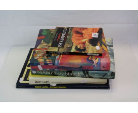 Five Hardback Coffee Book Tables relating to Art including Bonnard, Toulouse-Lautrec,, The Fauve Landscape, Manet and Pre-Rap