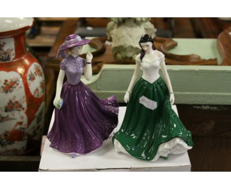 Two Boxed Royal Worcester Figurines - Caitlin Ireland and Charlotte