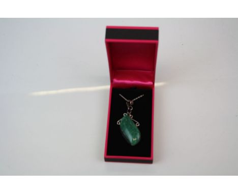 Silver Amethyst and Semi Precious Stone Necklace