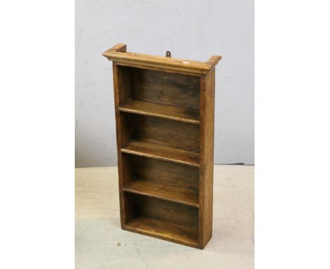 Vintage Pine Wall Hanging Spice Rack