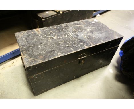 Stained Wooden Tool Box, 70cms long