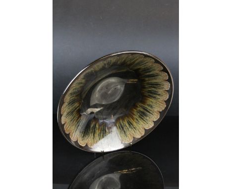 Poole Pottery Handpainted Dish, 33cms diameter