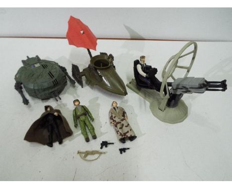 Star Wars - Kenner - LFL - A collection of 1983/84 dated figures and vehicles including Luke Skywalker approx 10 cm tall with