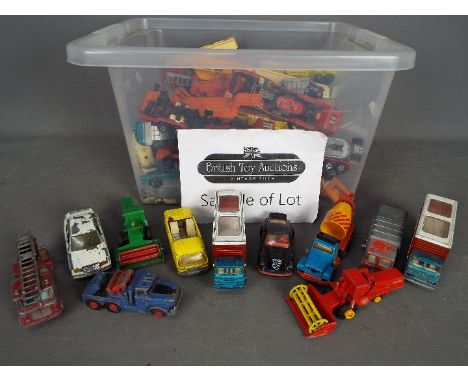 Matchbox - A lot of over 70 loose Matchbox vehicles in several scales including #K-14 Scammell lorry, #K-9 Claas Combine Harv