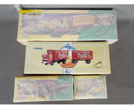 Corgi Classics - 4 x boxed Circus vehicles including # 24401 Leyland 8 wheel rigid truck in John Codona's livery, # 16501 Sca