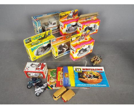 Britiains - Zylmex - Matchbox - A collection of 7 x boxed and 5 x loose models and 5 x catalogues. Lot includes #9695 BMW Pol