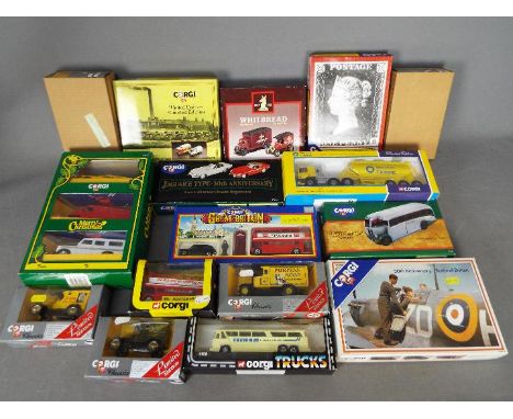 Corgi - A collection of 16 boxed diecast model vehicles in various scales from Corgi. Lot includes Corgi Limited Edition #759