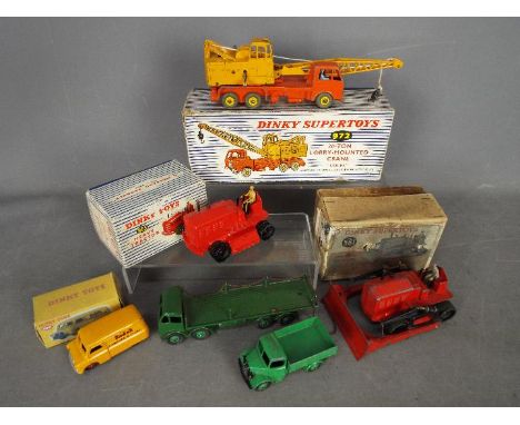 Dinky Toys - A collection of six diecast Dinky Toys, four of which are boxed. Lot includes  Dinky Toys #963 Heavy Tractor; #4