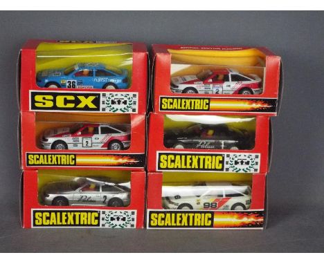 Scalextric - 6 x Toyota Celica slot cars in various liveries. # 8332, # 8368, # 8344, # 83610, # 8332, # 8367. All six cars a