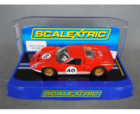 Scalextric - A boxed Limited Edition Scalextric MM C2424 Ford GT 40 RN 40 'Ron Fry' Wills Trophy 1967. The model is one of on