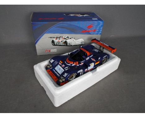 Spark - A Porsche WSC 95 Le Mans winning car in 1:18 scale. # 18LM97. The car appears in Mint condition, the box is in Near M