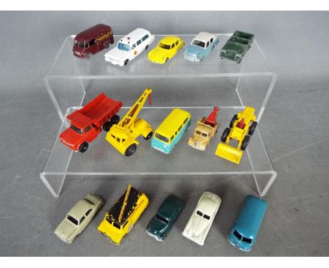 Matchbox - A group of 15 x vehicles including # 66 Citroen DS, # 34 Volkswagen van, # 46 Morris Minor 1000. All the vehicles 