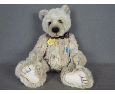 Charlie Bears - Kenny designed by Isabelle Lee in 2009 for the Plush collection. # CB194571. He is a light coloured plush joi