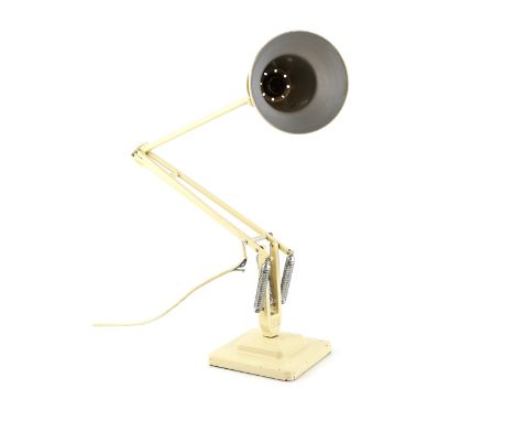 Herbert Terry Anglepoise Lamp, model 1227 circa 1935. Original cream paintwork and Crabtree patent bulb holder.    