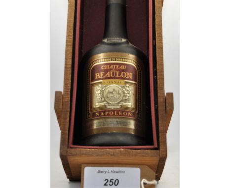 1 BOTTLE OF CHATEAU BEAULON COGNAC IN WOOD CASE