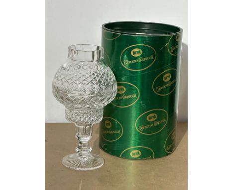 A Tyrone Crystal tea light/candleholder with box. 22cm