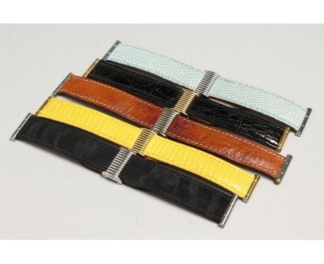 FIVE GOOD BOUCHERON LEATHER WATCH STRAPS