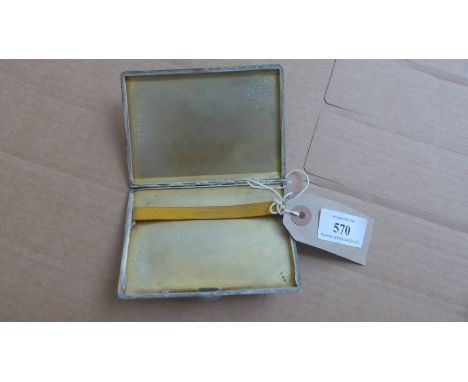 Silver cigarette case (Birmingham 1935)