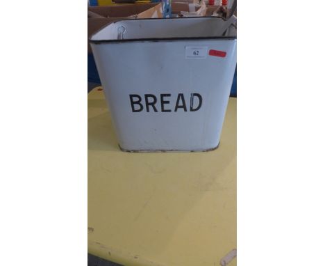 Enamel bread bin etc.