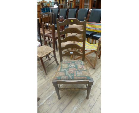 Modern ladder backed hall chair