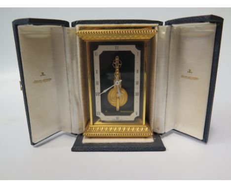 A Jaeger LeCoultre Clock in Case