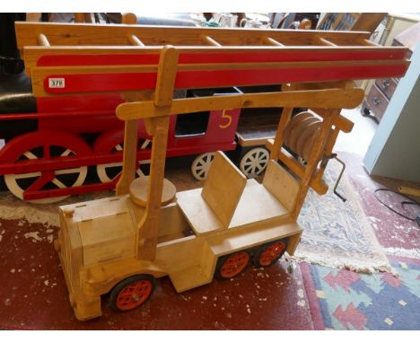 Scratch built fire engine with ladder