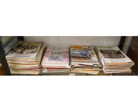 Collection of vintage motorcycling magazines etc