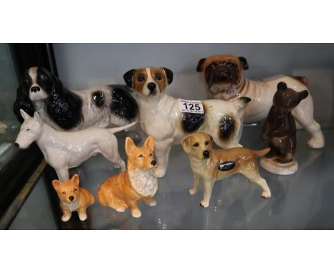 Collection of ceramic dogs
