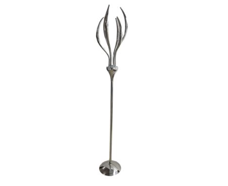 Diyas Llamas Chrome 6 Light Halogen Floor Lamp, H175cm