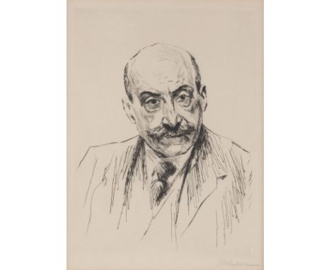 MAX LIEBERMANN1847 Berlin - 1935 ebendaSELBSTBILDNIS Kaltnadelradierung auf Papier. DM 23 x 17 cm (R. 53 x 40 cm). Unten rech