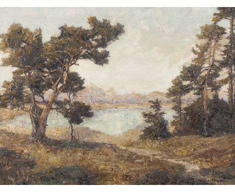 OTTO PIPPEL1878 Lodz - 1960 MünchenWaldsee Öl auf Leinwand. 66,5 x 86 cm (R. 89 x 110 cm). Signiert unten rechts 'Otto Pippel