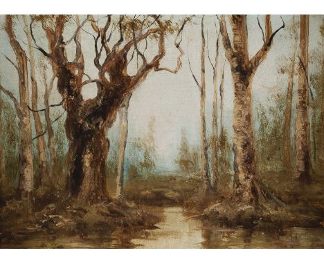 JULIUS SERGIUS VON KLEVER (UMKREIS)('Juli Juljewitsch Klever')1850 Dorpat - 1924 LeningradÖlstudie zu einer Moorlandschaft Öl