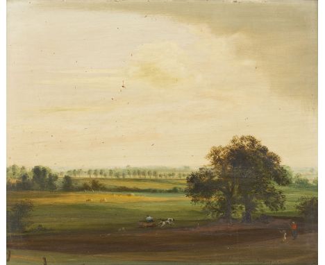THEO CHAMPION1887 Düsseldorf - 1952 Zell an der MoselErnte Öl auf Leinwand (maroufl.). 50 c 60 cm (R. 63 x 72 cm). Signiert u