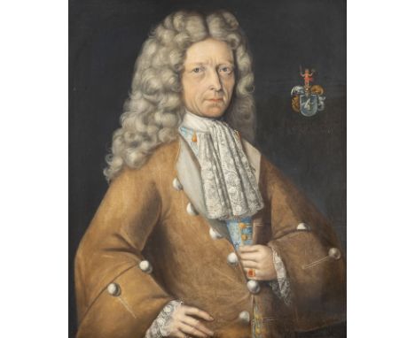 JACOP HAMTätig, um 1700, wohl LettlandBILDNIS DES 'HIERONUM DE HINRICH POLEE' Öl auf Leinwand (doubl.). 83,5 x 69 cm (R. 103 