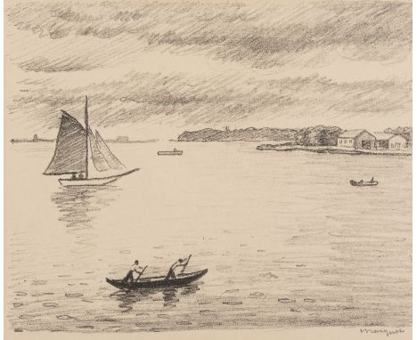 ALBERT MARQUET1875 Bordeaux - 1947 ParisVENISE, LA LAGUNE Lithografie auf Papier. SM 19,5 x 23,5 cm (R. 34 x 38 cm). Unten re