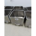 2 X S/S 200 LITRE TOTE BINS.