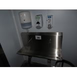 DOUBLE KNEE OPERATED SINK.